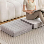 22 inch Floor Pillow for Adults and Kids - Meditation Cushions and Yoga Cushion for Floor Sitting - Ideal for Living Room and Outdoor Use - Machine Washable (1, Light Gray)