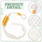 Augshy 27inch Macrame Plant Hanger, 2 Packs Plant Hangers with Hooks, Hanging Planter for Indoor Plants Decorative Macrame Pot Hanger for Home Decor