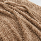 Ultra Soft Cozy Sherpa Throw Blanket, Brown Pattern Reversible, Light Weight Warm Decorative Boho Style Throw Blanket Cover for Sofa, Couch, Bedroom,Travel, 60”x80”