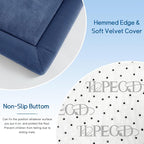 Baby Play Mat for Floor Nursery Rug Muscle Mat Area Rug Playroom Rug 47"x47" Playpen Mat Memory Foam 1.3" Thick Crawling Mat for Babies,Toddlers, Infants, Kids,Sapphire Blue