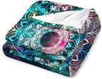 Colorful Mandala Throw Blanket Bohemian Boho Galaxy Blanket for Sofa Bed Couch Chair Or Dorm 30"x40"