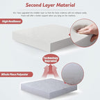 MAXYOYO Bohemian Retro Mattress Boho Floral Japanese Futon Mattress Tatami Floor Mat Foldable Portable Camping, Sleeping Pad, Lounger Couch Bed Full Size