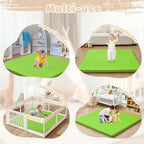 Waterproof Baby Play Mat for Floor Memory Foam 47 * 47 Cushion Playpen Playmat Tummy Time Crawling Mat Nursery Rug Thick Pad Create Soft & Safe Area for Infants,Toddler,Kids,Green