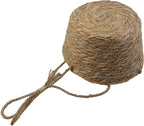 MY MIRONEY 2PCS Hanging Planter Basket Natural Seagrass Woven Plant Pot Hanger Hanging Plant Holder with Twine for Home Decor, Indoor & Outdoor Use, 8.11" x 4.96", Khaki