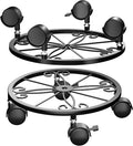 10.24" Plant Caddy with Wheels - Plant Stand with Wheels, 360° Lockable Plant Rollers Plant Dolly, Plant Tray with Casters for Indoor and Outdoor, 2 Pack.
