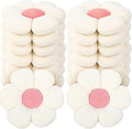 10 Pcs Cute Flower Pillow 15.75 Inch Flower Plush Throw Pillow Aesthetic Decorative Seating Cushion for Spring Back to School First Day of School Sofa Couch Bed Decor(Monochrome,White)