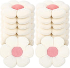 10 Pcs Cute Flower Pillow 15.75 Inch Flower Plush Throw Pillow Aesthetic Decorative Seating Cushion for Spring Back to School First Day of School Sofa Couch Bed Decor(Monochrome,White)