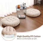Tiita Outdoor Cushions Square Floor Pillow Thicken Tufted Seat Pad Large Floor Cushion for Yoga Meditation Living Room