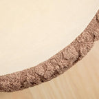 Round Pouf Ottoman 20 x 20 x 14 Inches Boho Poof Home Decor Floor Pouffe Ottoman Foot Rest for Couch Sofa Bean Bag Chairs Living Room Bedroom (Coffee)