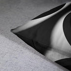 Emvency Set of 4 Black Throw Pillow Covers Modern Abstract Grey Stripes Gray White Acrylic Bold Decorative Pillow Cases Home Decor Square 18x18 Inches Pillowcases