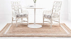 Unique Loom Braided Jute Collection Classic Quality Made Natural Hand Woven with Coastal Design Area Rug (9' 0 x 12' 0 Rectangular, Natural/ Ivory)