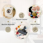 Cat Rugs for Kitchen Floor, Anti Fatigue Mats for Kitchen Floor Non Slip, 2PCS Rubber Kitchen Mat, Washable Cushioned Carpet Rug for Sink Laundry Gifts for Christmas 15.7"×27.5" +15.7"×47" 3.5mm