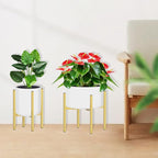 Heavy Plant Stand for 10"-16" Plant Pot Indoor Outdoor Corner, Adjustable Metal Heavy Duty for Large Pot (Golden 1 Pack)