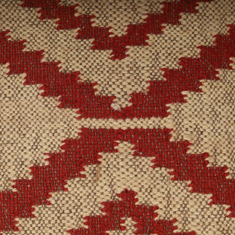 Indian Handmade Jute Pillow Covers 18x18 Inches Handwoven Kilim Rug Cushion Cases, Boho Oriental Decorative Throw Pillow Covers for Cozy Home Décor - color: Pattern 11