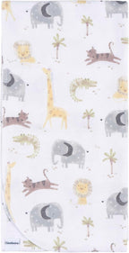 Gerber Unisex Baby 100% Cotton Flannel Receiving Blankets 30x30 Inches (Pack of 16), Animals + Geos Neutral, One Size