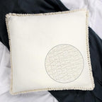 YINFUNG Quilted Euro Sham Ivory Set of 2 Muslin Cotton 26×26 European Pillow Cover Tassel Fringe Boho Decorative Textured Gauze Moroccan Soft Suqare for Bed Couch Sofa Cream