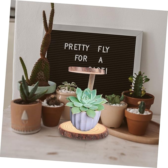 Wooden Plant Stand Boho Decor Flower Pot Rack Practical Cake Rack Indoor Decor