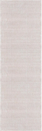 Beverly Rug Easy Jute Off White Runner Rug 2x7 Solid Washable Durable Outdoor Indoor Area Rugs for Living Dining Patio Office Stain Resistant Non Shedding Casual Indoor Outside Carpet 2 x 7 Off-White