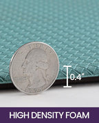 DEXI Kitchen Floor Mats Cushioned Anti Fatigue,17x29+17x59, Standing Runner Rug Waterproof, Comfort Memory Foam Padded for Front Sink Laundry Set of 2, Turquoise