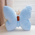 PEACH CAT Butterfly Pillow Decorative Butterfly Shaped Throw Pillows 15.7" x 15.7" Cute Plush Cushion Decor for Bedroom Living Room Sofa Couch Blue