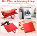 Suzile 12 Pcs 12'' Square Floor Cushions for Kids Classroom Flexible Floor Seating Elementary with Handles Classroom Carpet Cushions for Adults Toddlers Daycare Preschool School(Red)