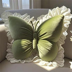 Butterfly Sofa Pillow Animal Floor Reading Pillow Car Cushion (Green, 50cm)