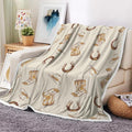 Western Throw Blankets, Farmhouse Country Throw Blanket Vintage Wild West Blankets, Soft, Flannel, Warm, Boho Western Fleece Blanket Decor for Bedroom Couch Sofa 60X80 Inch