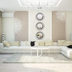 3 Set 13 inch Black Circle Mirrors Wall Decor Iron Frame Wire Mirror Metal Circular Mirror Home Decor Hanging Mirrors for Room/Bedroom/Bathroom/Entryway