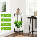 YINMIT Plant Stand Indoor,Round Potted Holder Rack,Flower Pot Stand Shelf,Round Supports Rack,Corner Plant Shelf for Balcony Garden Patio Living Room,Black