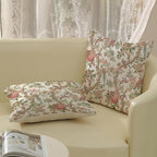 Chinoiserie Pillow Covers 16x16 Set of 2 Pink Green Bird Floral Throw Pillows Vintage Pink Flower Bird Decorative Pillow Cases Outdoor Chinoiserie Decor Farmhouse Cushion Case for Couch Sofa