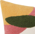 JASEN Abstract Boho Pillow Covers 20x20,Soft Mid Century Geometric Floral Decorative Throw Pillows for Couch Bed Sofa Bedroom（Only 1 Pillow Cover）