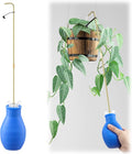 Dreyoo Squeeze Bottle for Hanging Plants, 19" Long Spout Plant Watering Bottle, Easy Squeeze Indoor/Outdoor Watering Can Alternative, Precise Sprinkling for Hanging Baskets, Houseplants, 8oz(Blue)