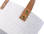 2pack Small Hanging Basket-Cotton Rope Wall Basket with Handle, Hanging Storage Baskets, Shelf Baskets Storage Bin Closet Organizer 6"×6.3", Woven Plant Basket - (White & Grey)