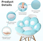 Ditucu Cat Paw Cushion Kawaii Chair Cushions 31.4 x 27.5 inch Cute Stuff Seat Pad Comfy Lazy Sofa Office Floor Pillow for Gaming Chairs Room Decor Blue