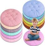 12 Pcs 16 Inch Floor Pillows Cushions for Kids, Toddlers, Adults - Flexible Seating Pillows for Classroom, Home, School - Reading, Playing Chair Cushions (12 Colors)