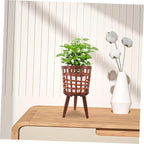 Elegant Wood Planter Pot Rack for Bohemian Decor Plant Pots Stand for Living Corridors
