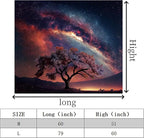 Apdidl Space Galaxy Tapestry Wall Hanging for Bedroom Aesthetic, Nature Starry Night Tree of Life Tapestries, Star Sky Posters Backdrop Decor Wall Tapestry for Men Dorm Living Room Office (60"X79")