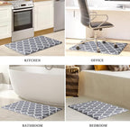 WISELIFE Anti Fatigue Floor Mat - 4/5 Inch Thick Kitchen Mat Non Slip Waterproof Heavy Duty Ergonomic Comfort Mat Durable for Home, Office, Sink, Laundry,(20" x 32", Grey)