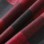CARRIE HOME Red and Black Christmas Checkered Throw Pillow Covers 16x16 Set of 2 Outdoor Christmas Farmhouse Decor Pillows 16 x 16 for Patio Deck and Couch Sofa (No Pillow Inserts)