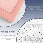 Baby Play Mat for Floor Nursery Rug Muscle Mat Area Rug Playroom Rug 79"x138" Playpen Mat Memory Foam 1.3" Thick Crawling Mat for Babies,Toddlers, Infants, Kids,Light Pink