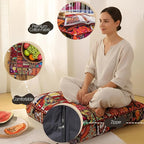 THE ART BOX 35" X 35" Large Boxed Shaped Premium Hypoallergenic Square Stuffer Best for Meditation Floor Pillow Cover, Mandala Ottoman Cushion, Dog Beds, Lounger, Pet Beds
