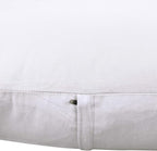 Thmyo 4-Pack 100% Cotton Lumbar Comfortable Solid Decorative Throw Pillow Case Rectangle Cushion Cover DIY Throw Pillowcase for Sofa Bed(Only Covers,Not Pillow Shams)(12x20inch/30x50cm,White)