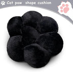 Cat Paw Cushion Kawaii Office Chair Cushion Comfy Plush Gaming Chair Cushion Kawaii Seat Cushion for Girl, Cute Gaming Accessories Room Bedroom Decorate 28"x 24" (Black)