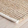 S & L Homes Jute Pulse Handwoven Natural Area Rug for Living Room Bedroom Kitchen Hallway Entryway- Rustic Vintage Farmhouse Decor - (8' x 10' Natural Ivory)