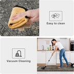 KIMODE Anti Fatigue Kitchen Mat, Cushioned Farmhouse Kitchen Runner, Non Slip Waterproof Kitchen Mat for Floor, Comfort Foam Standing Desk Mat for Laundry, Office, Sink Green/Grey 17.3"x59"