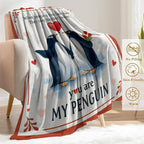 Valentines Day Decorative Throw Blanket Gifts for Her Him Wedding Anniversary Decoration Romantic I Love You Fleece Blankets for Women Men Wife Husband Couple, Birthday Decor, 40x50 Inch