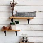 Small Storage Basket Wicker Baskets for Organizing with Handle Decorative Storage Bin for Countertop Toilet Paper Basket for Toilet Tank Top Small Baskets,Light Grey