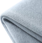 Homiest Decorative Knitted Throw Blanket with Fringe, Lightweight Acrylic Knit Blanket, Soft & Cozy Tassel Blanket for Couch Sofa Bed (Mist Blue, 60 x 80 Inch)