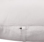 Thmyo 4-Pack 100% Cotton Lumbar Comfortable Solid Decorative Throw Pillow Case Rectangle Cushion Cover Sublimation Blank Pillow Covers DIY Throw Pillowcase(12x20inch/30x50cm,Light Silver Grey)