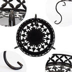 TLBTEK 2Pcs Planter Stand,Metal Round Potted Plant Stands Indoor&Outdoor Multiple ,Modern Flower Pot Stand Holder Rack Planter Display for Home,Kitchen,Patio,Garden, Corner, Balcony and Bedroom